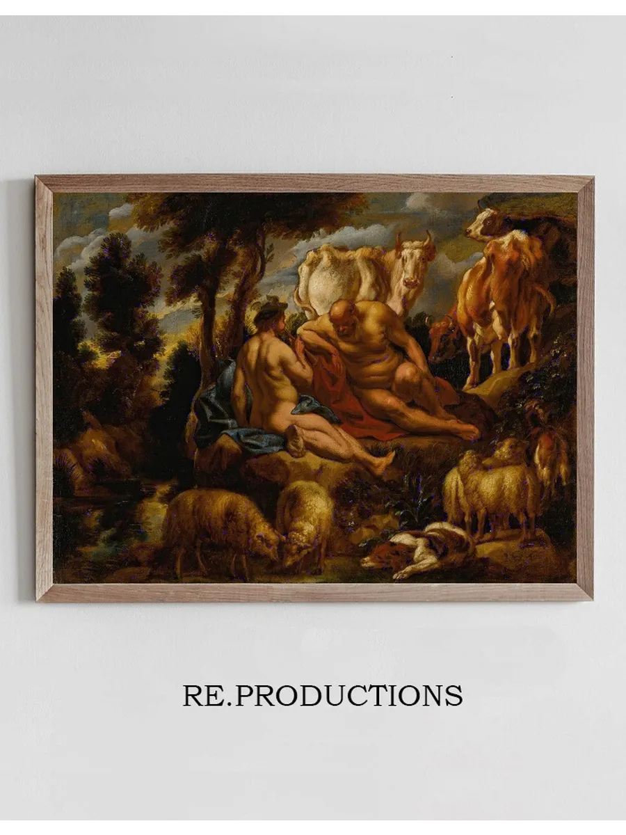 Mercury Playing Argus to Sleep with His Flute, with Io Transformed into a White Heifer