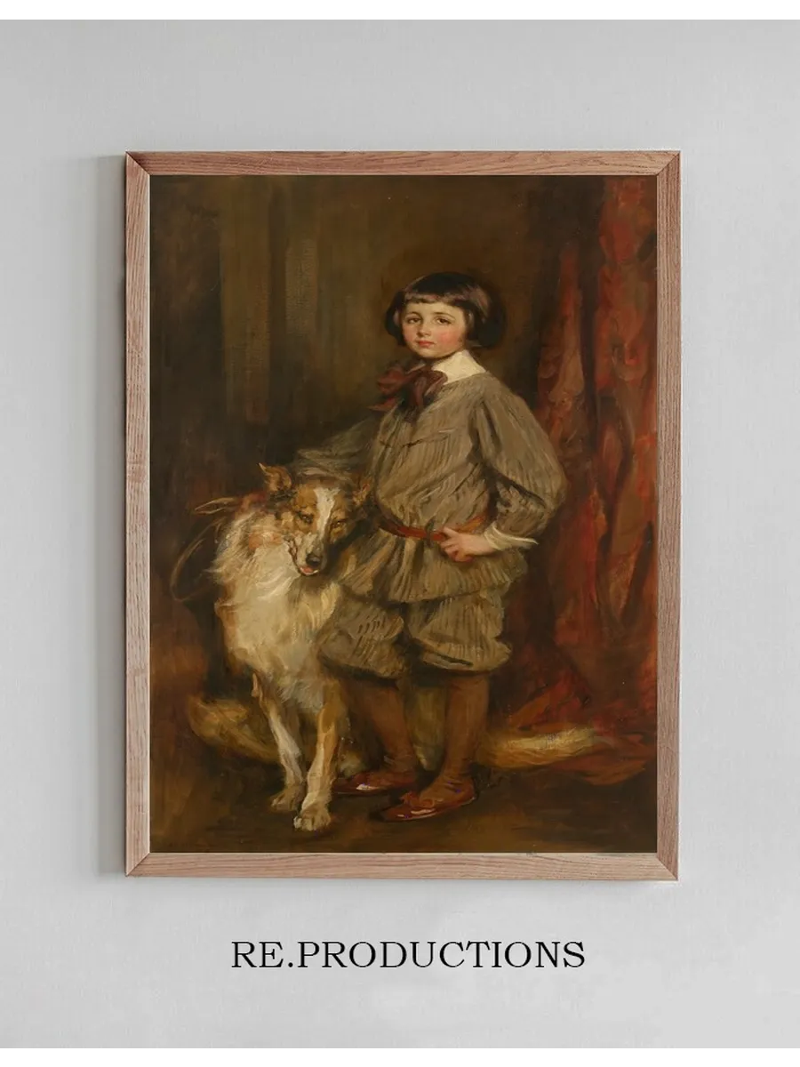 Meredith Bunny Howland Pyne with his Dog, Hector