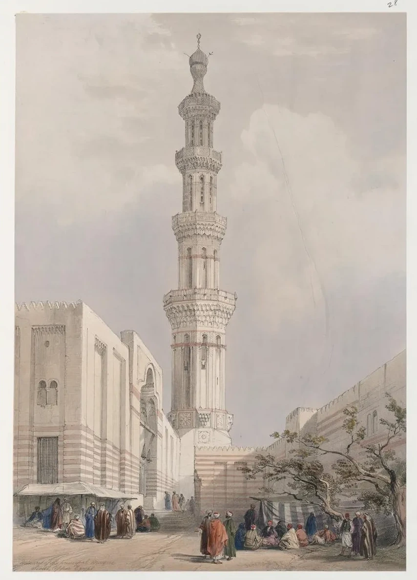 Minaret of the Principal Mosque. Siout, Upper Egypt