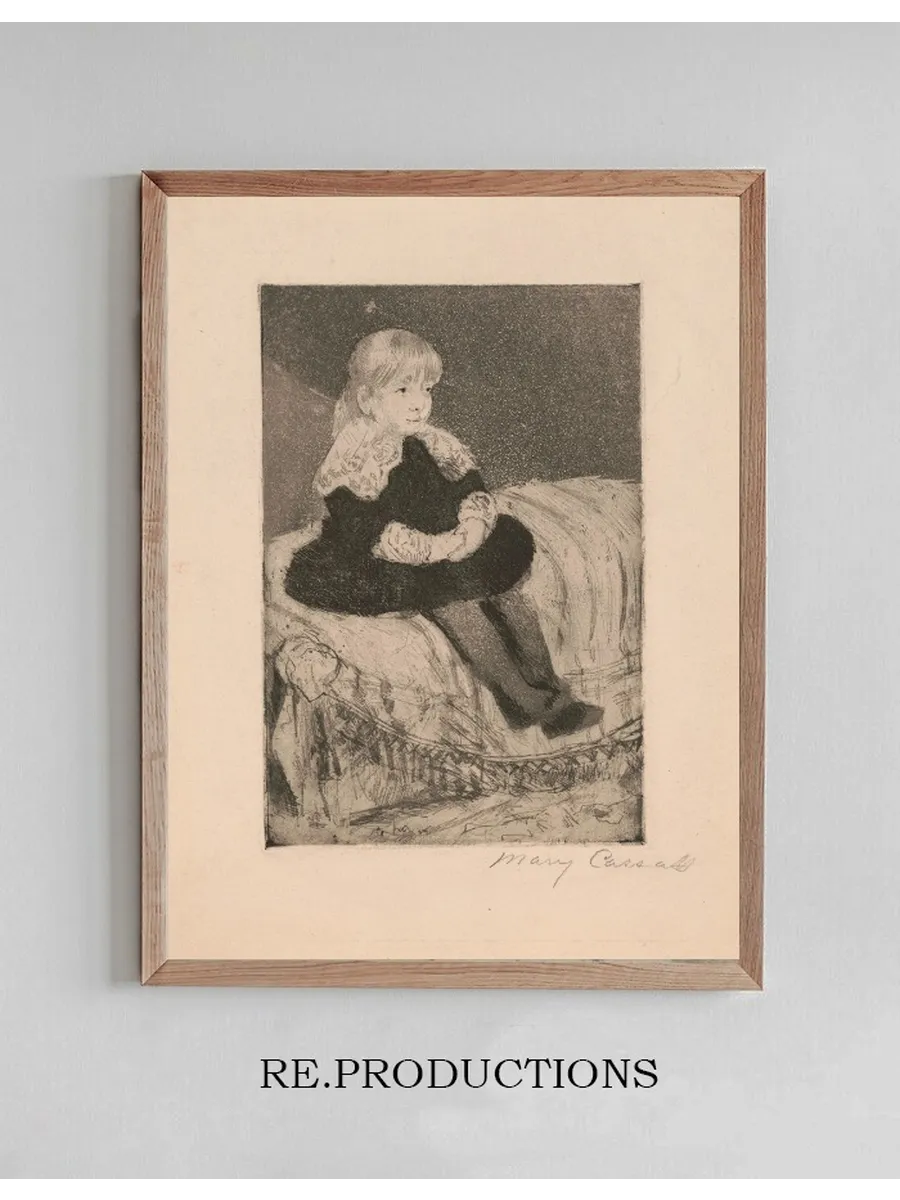 Mlle Luquet Seated on a Couch