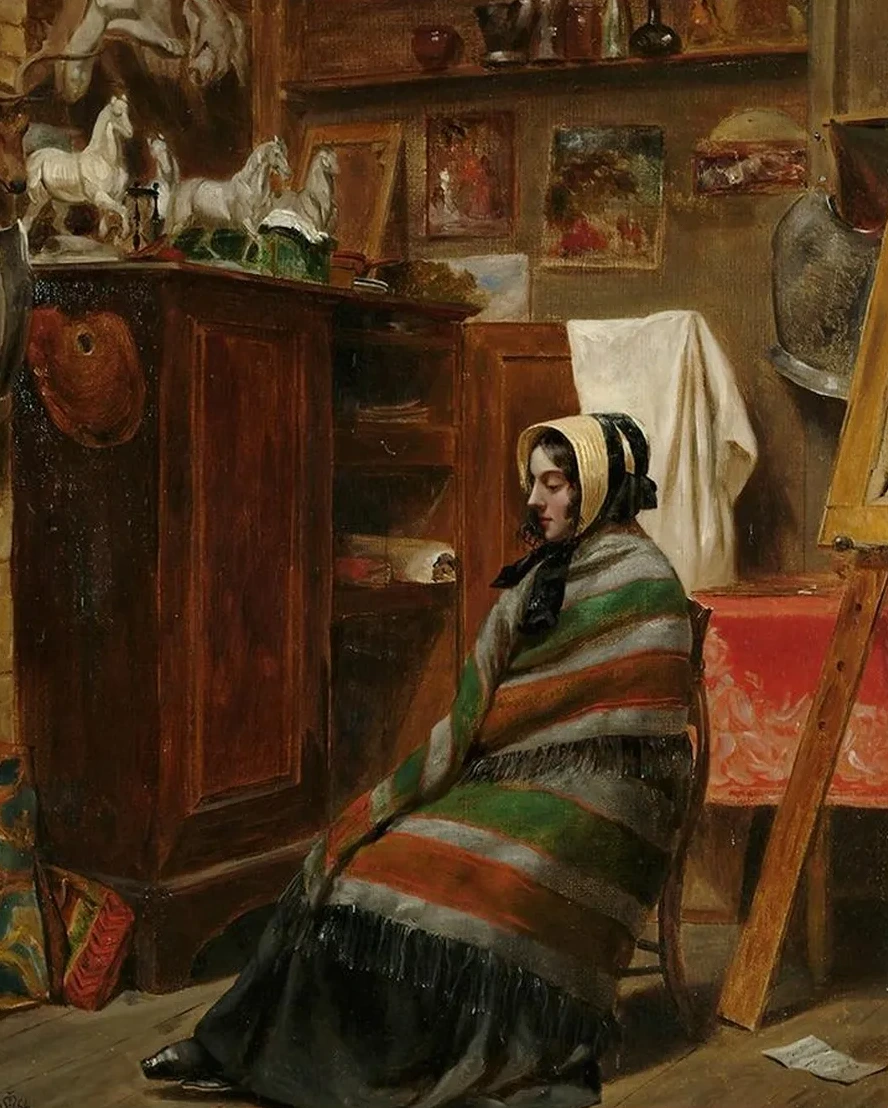 Model In A Cluttered Studio