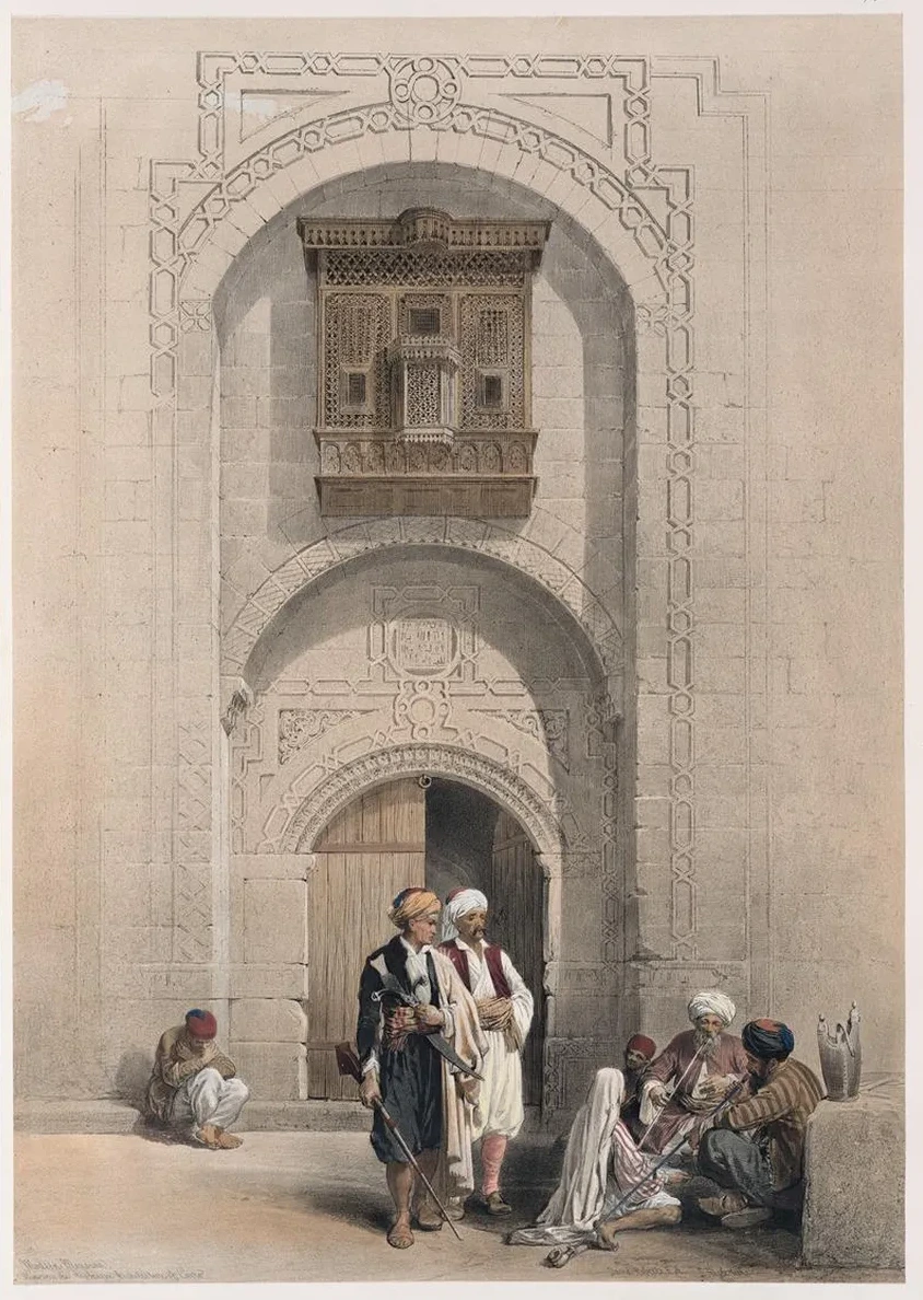 Modern Mansion, Showing the Arabesque Architecture of Cairo