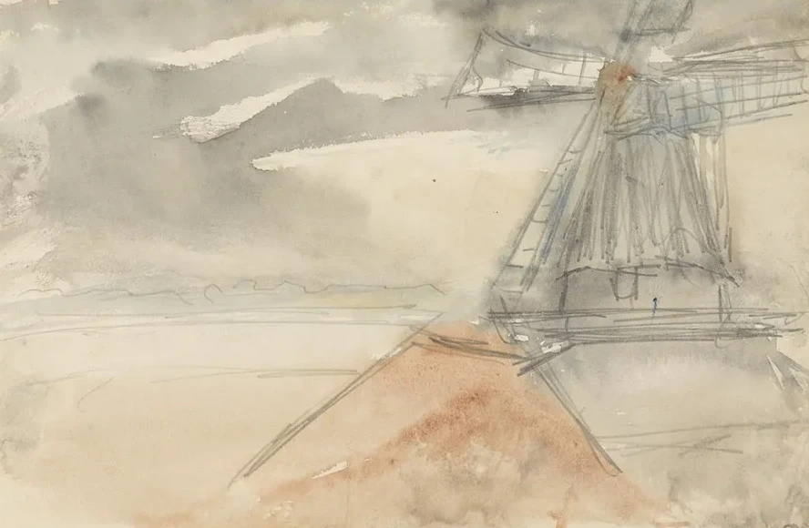 Molen Bij Bewogen Lucht