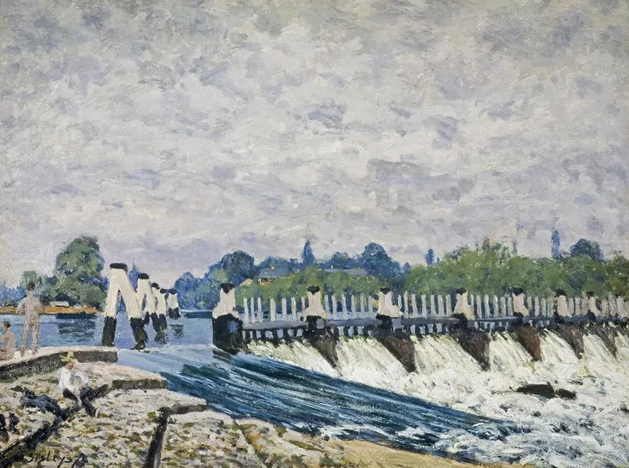 Molesey Weir, Hampton Court