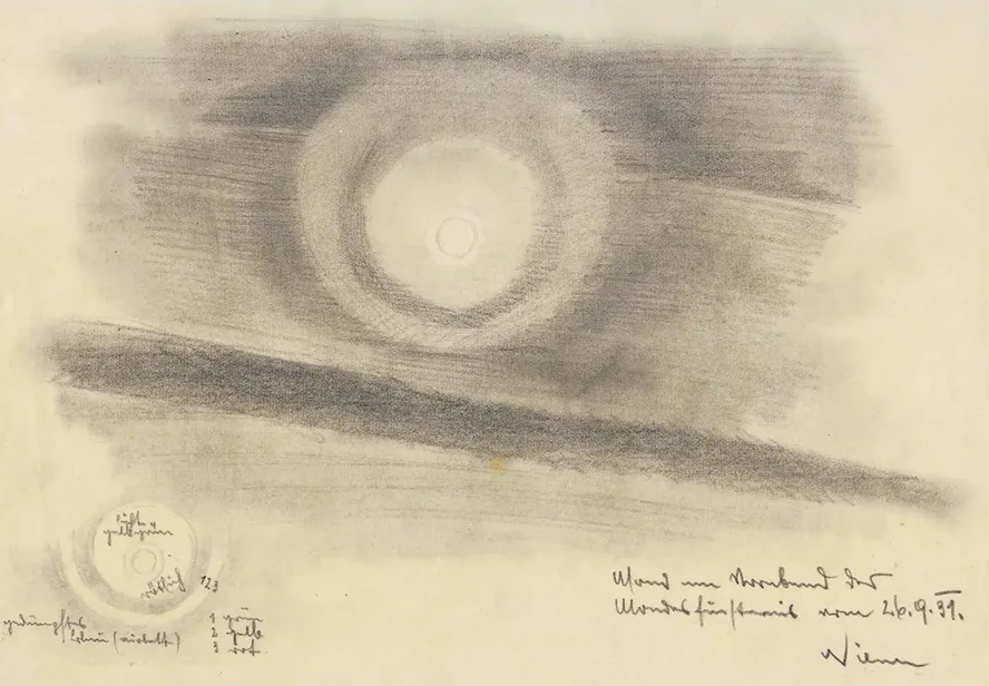 Mond Am Vorabend Der Mondfinsternis Vom 26.9.31