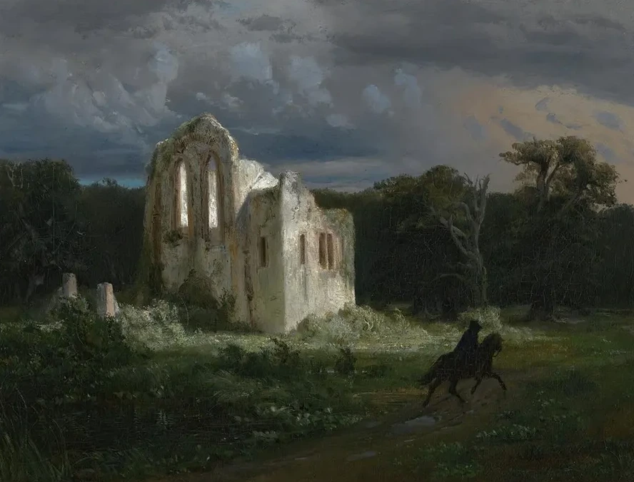 Mondscheinlandschaft Mit Ruine (moonlit Landscape)
