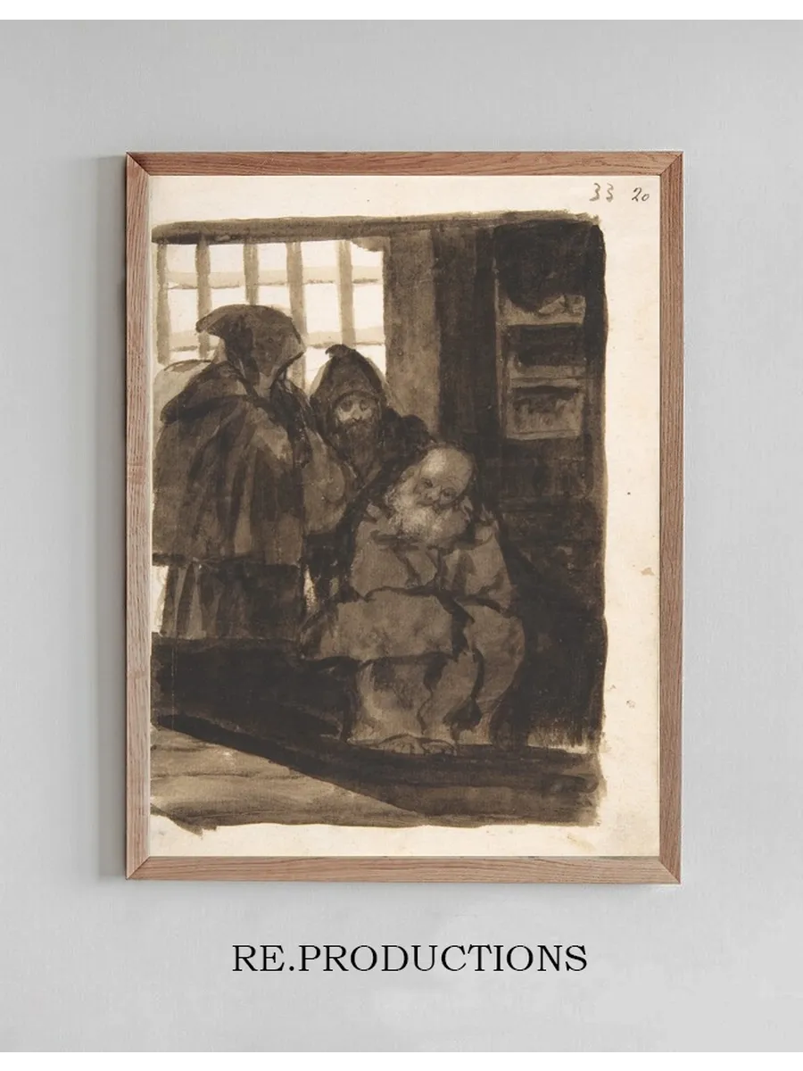 Monks in an Interior