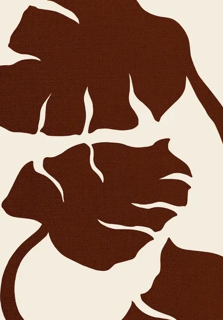 Monstera - Canvas Brown