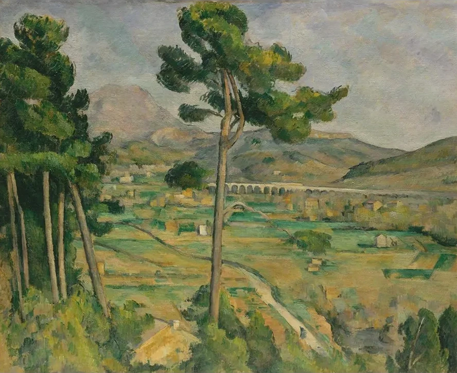 Mont Sainte - Victoire and the Viaduct of the Arc River Valley