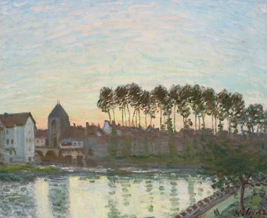 Moret - Sur - Loing Au Soleil Couchant