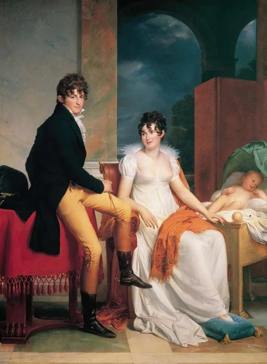 Moritz Christian Reichsgraf von Fries with His Wife Maria Theresia Josepha and the Son Moritz,1805
