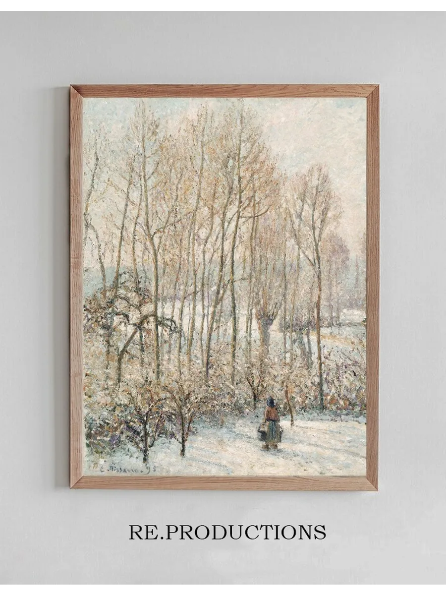 Morning Sunlight on the Snow, Eragny - sur - Epte