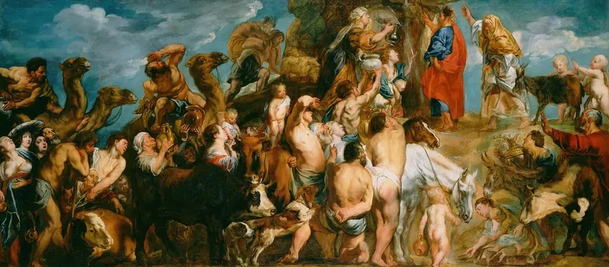 Moses Striking Water from the Rock