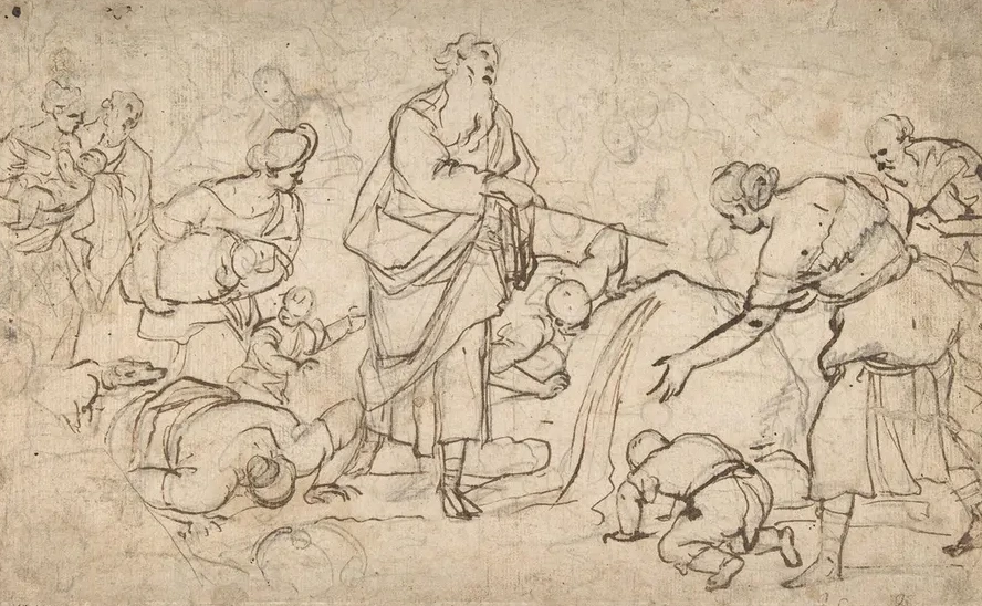 Moses Striking the Rock