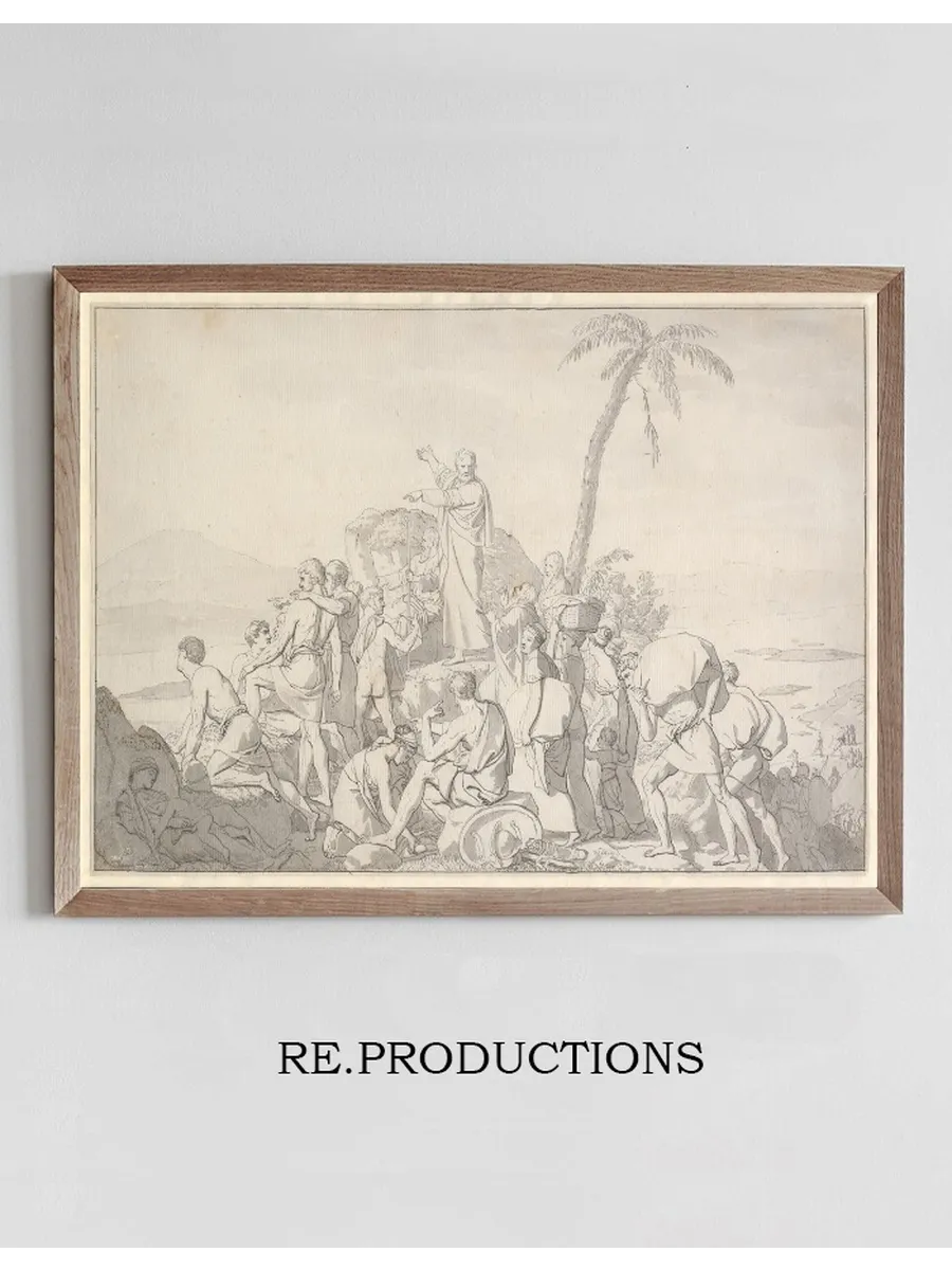 Moses Lader Det R de Hav Tr de Tilbage Og Faraos H R Oversv Mme