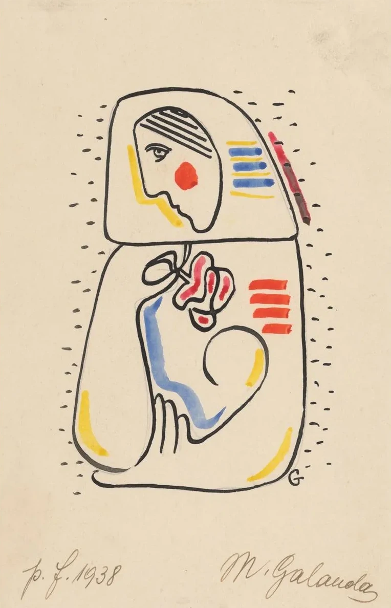 Mother (mother with a Child and a Flower)