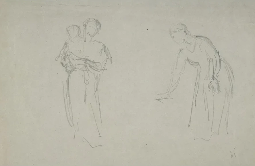 Mother and Child and a Female Figure
