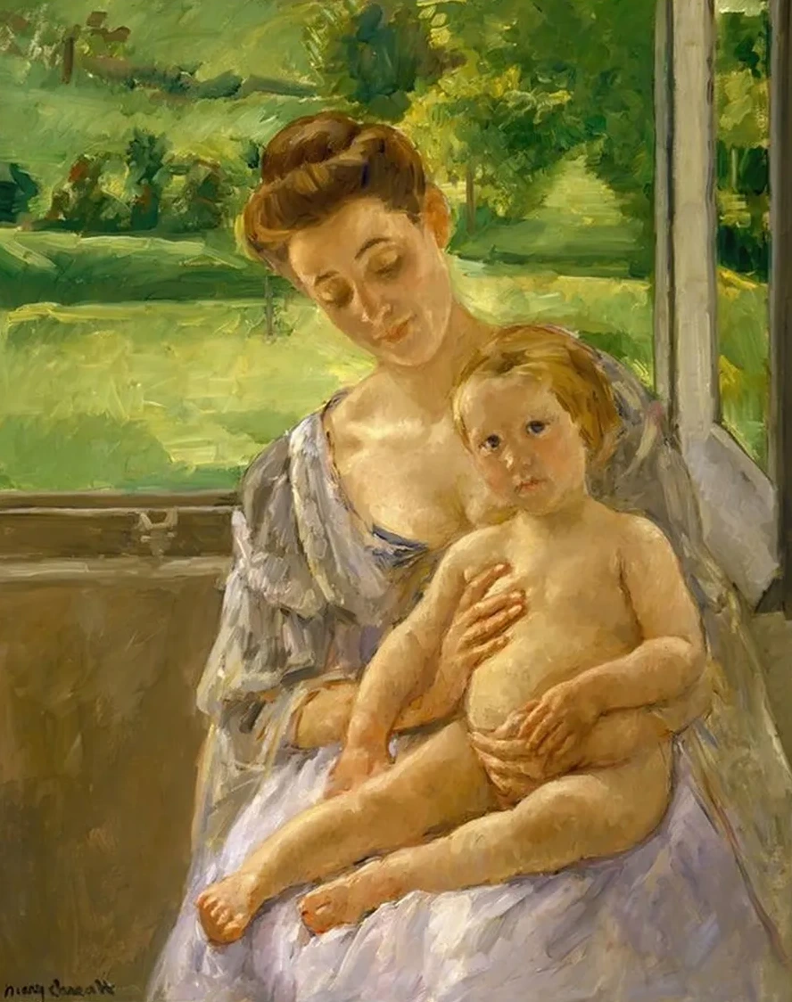 Mother and Child in the Conservatory