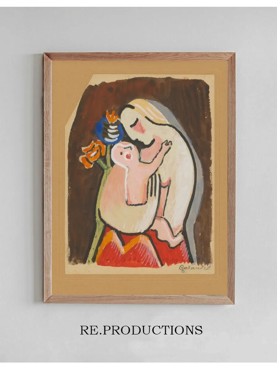 Mother and Child with Poppy