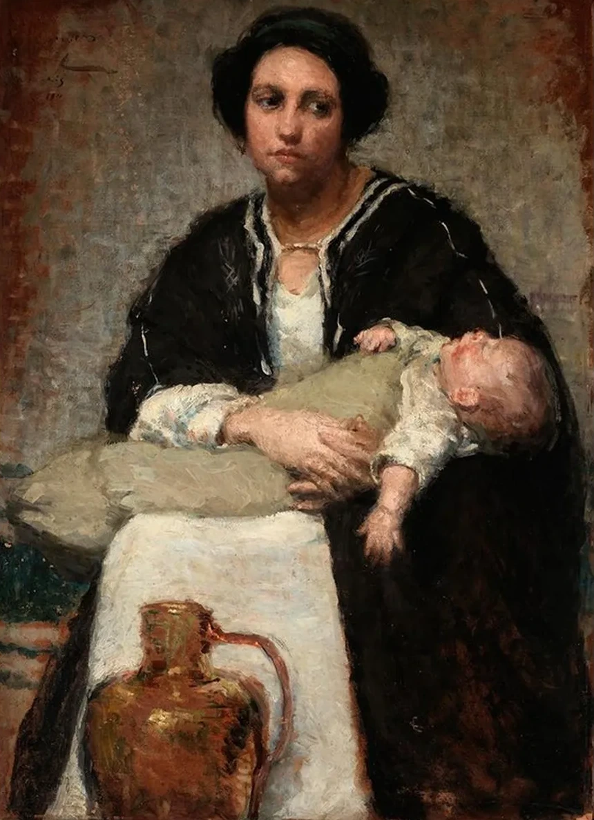 Mother and Sleeping Baby