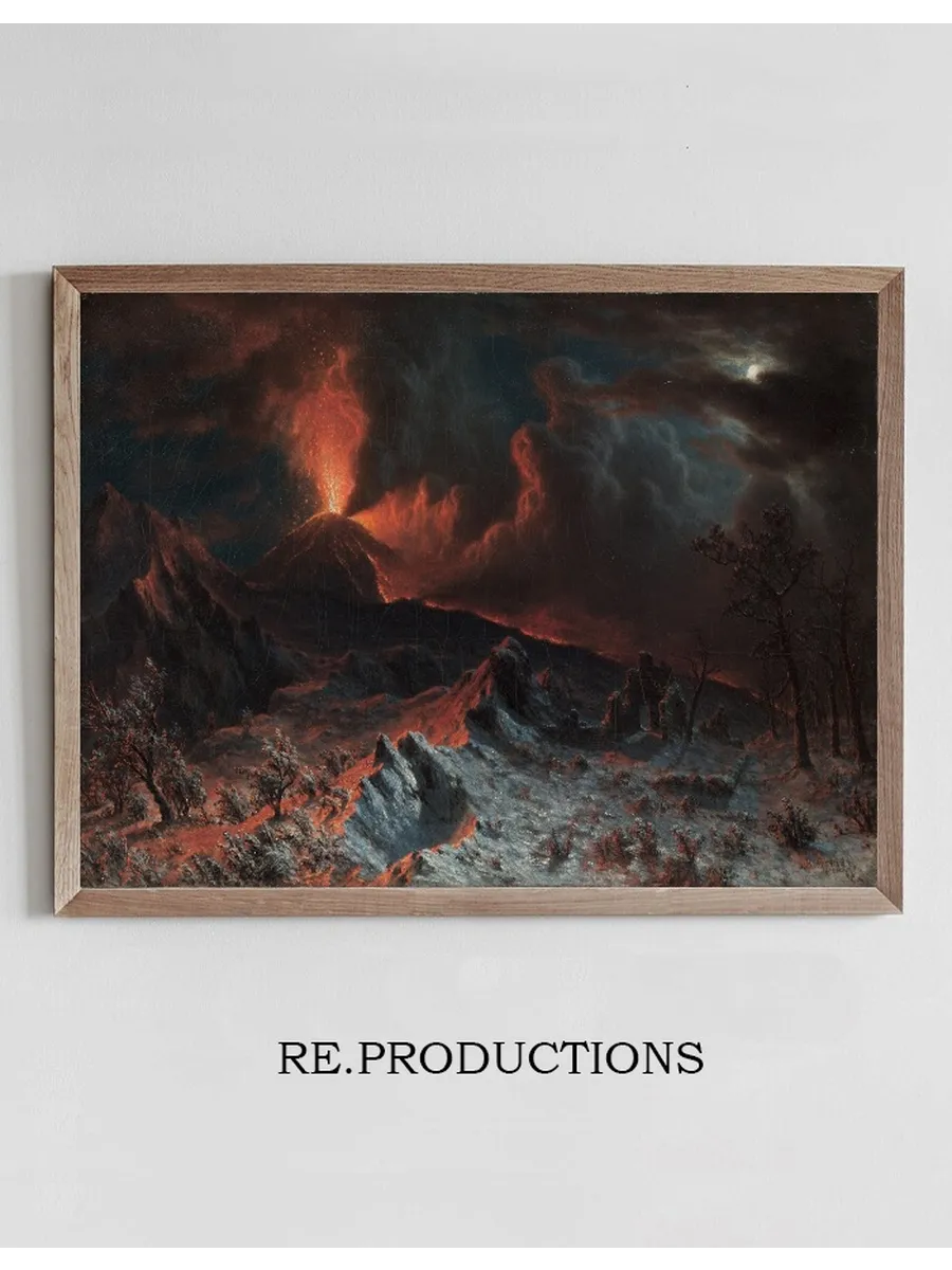 Mount Vesuvius at Midnight