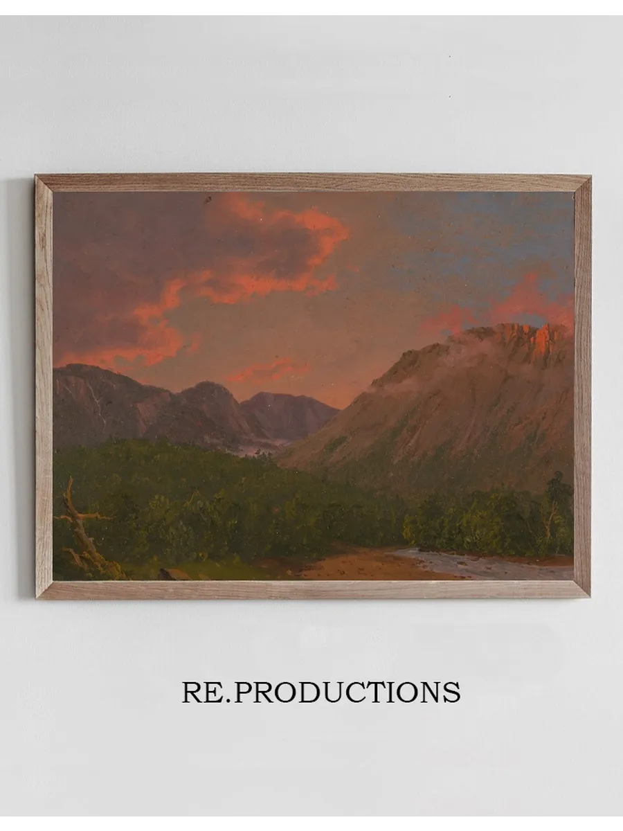 Mountain Landscape at Sunset