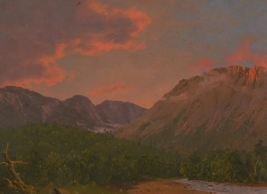 Mountain Landscape at Sunset