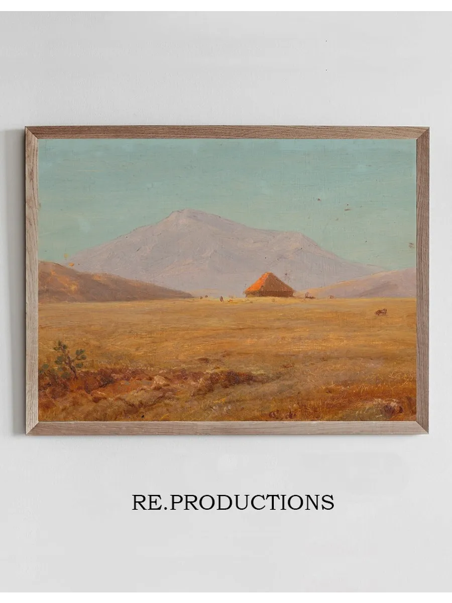 Mountain Plateau with Hut