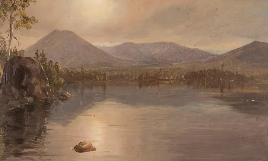 Mounts Katahdin and Turner from Lake Katahdin, Maine