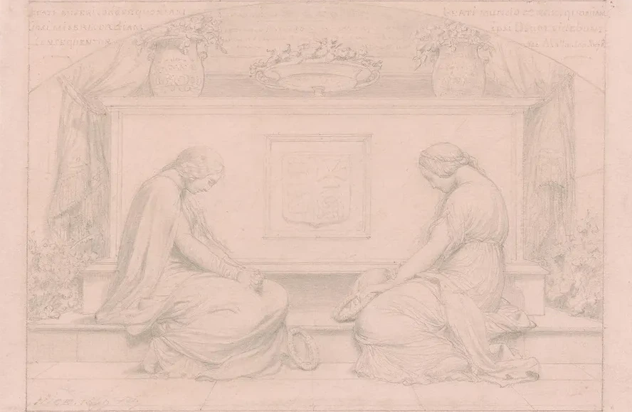 Mourners at a Tomb