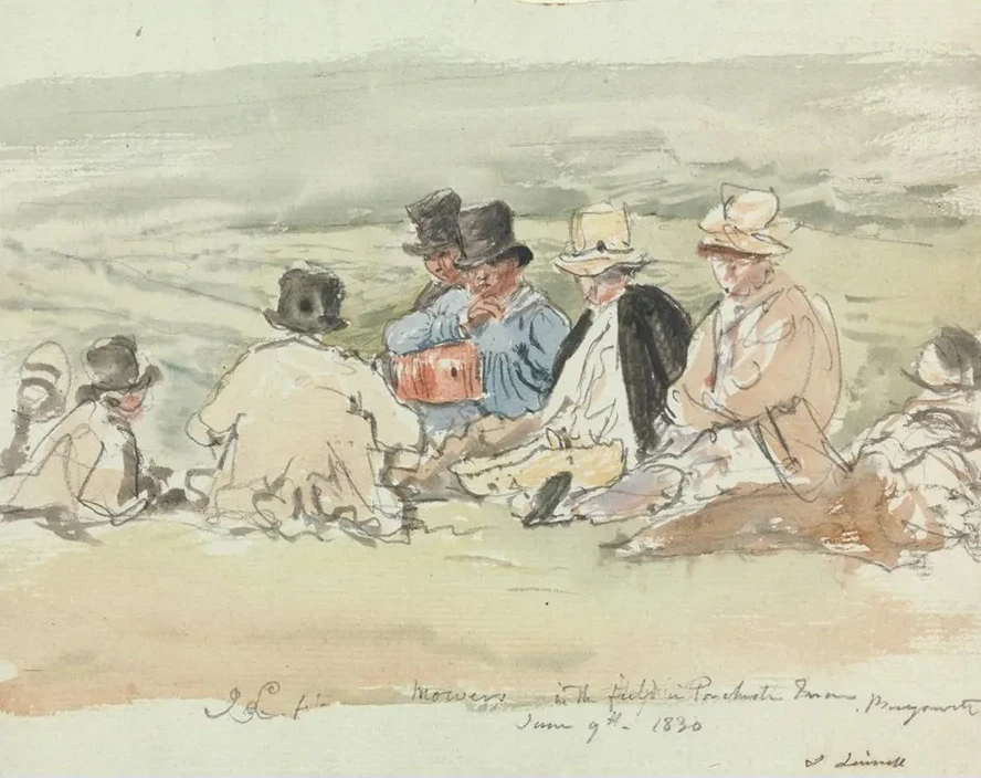 Mowers in the Field in Porchester Terrace, Bayswater, June 9, 1830