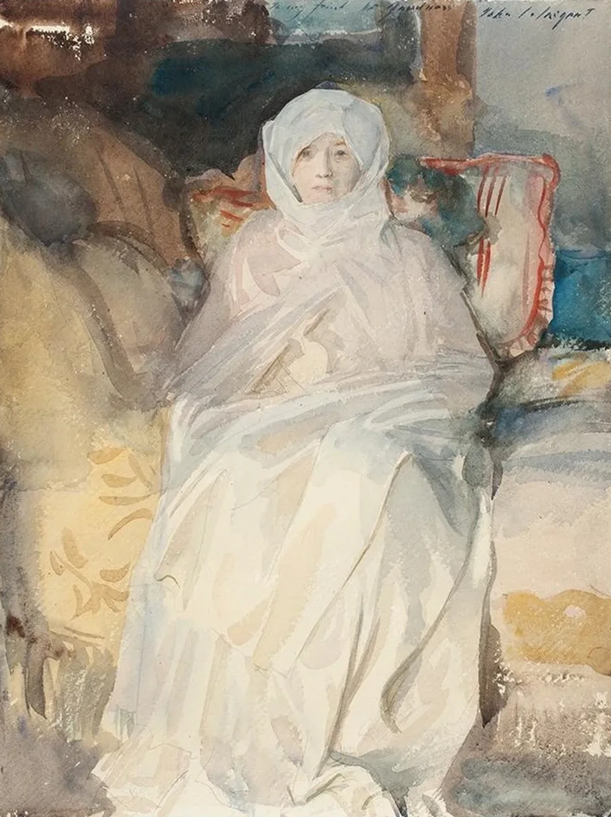 Mrs. Gardner in White