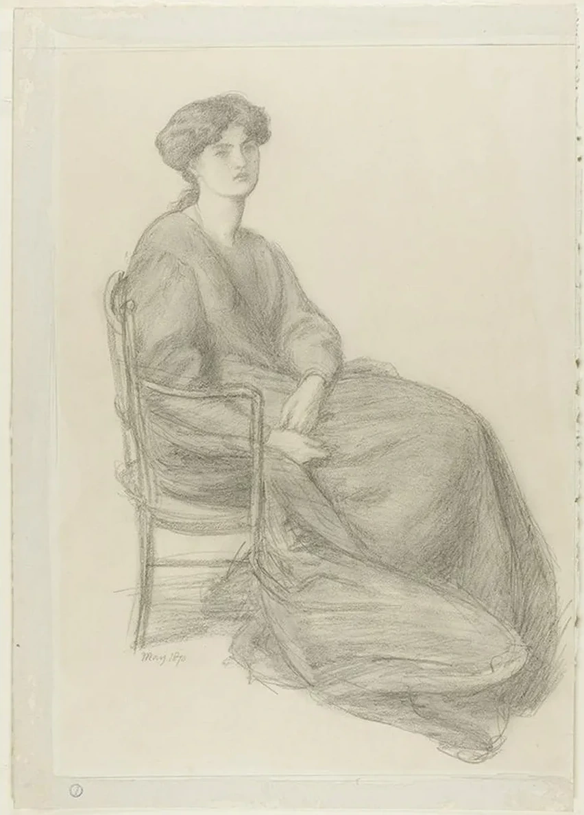 Mrs. William Morris Seated in Chair