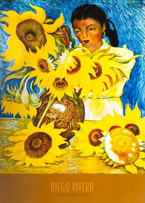 Muchacha Con Girasoles - Girl with Sunflowers