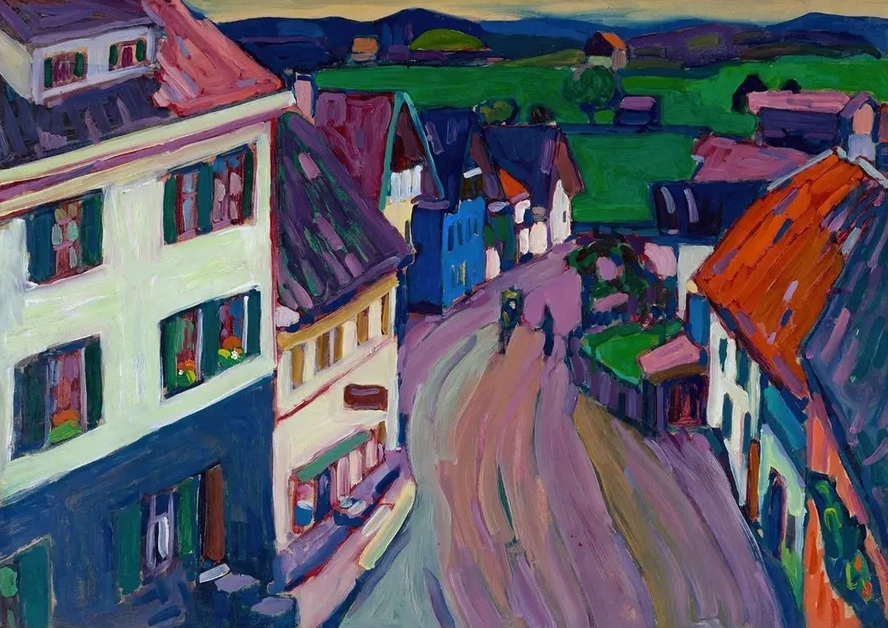 Murnau View from the Window of the Griesbr U