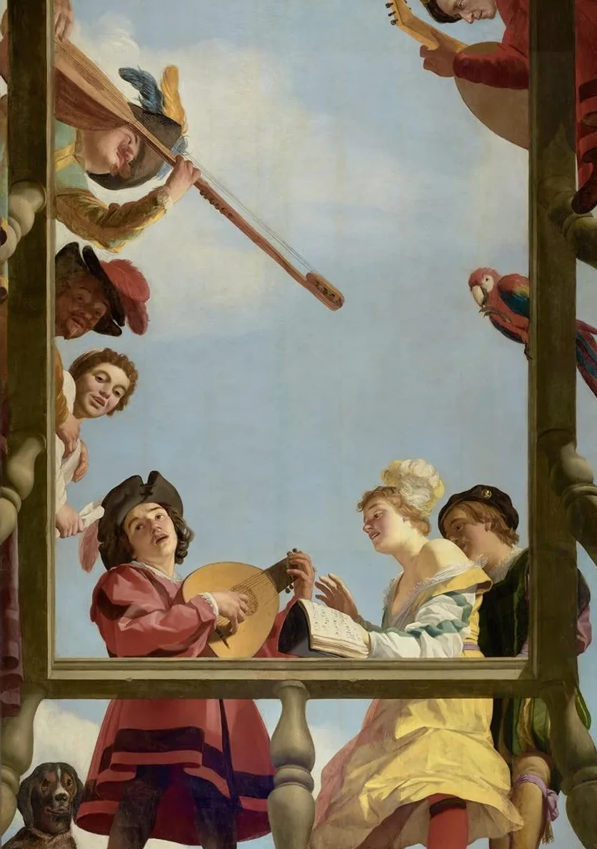Musical Group on a Balcony