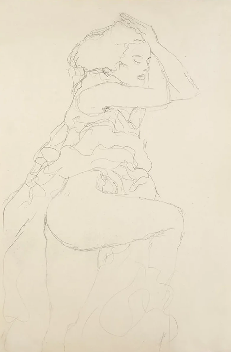 Nach Rechts (semi - Nude Facing Right)