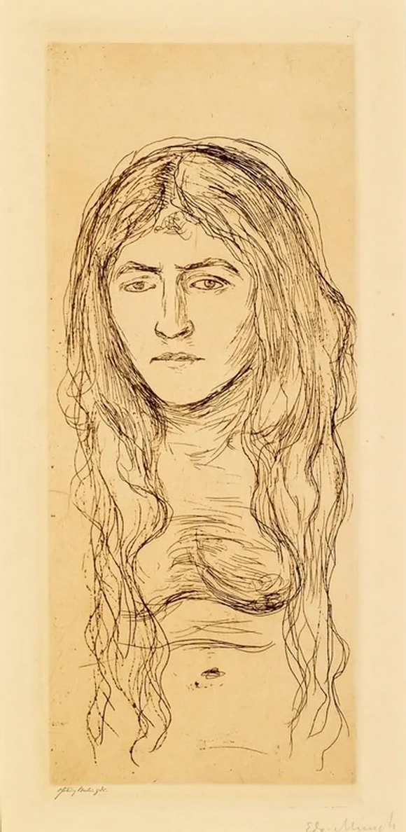 Naked Girl (Woman with Long Hair)