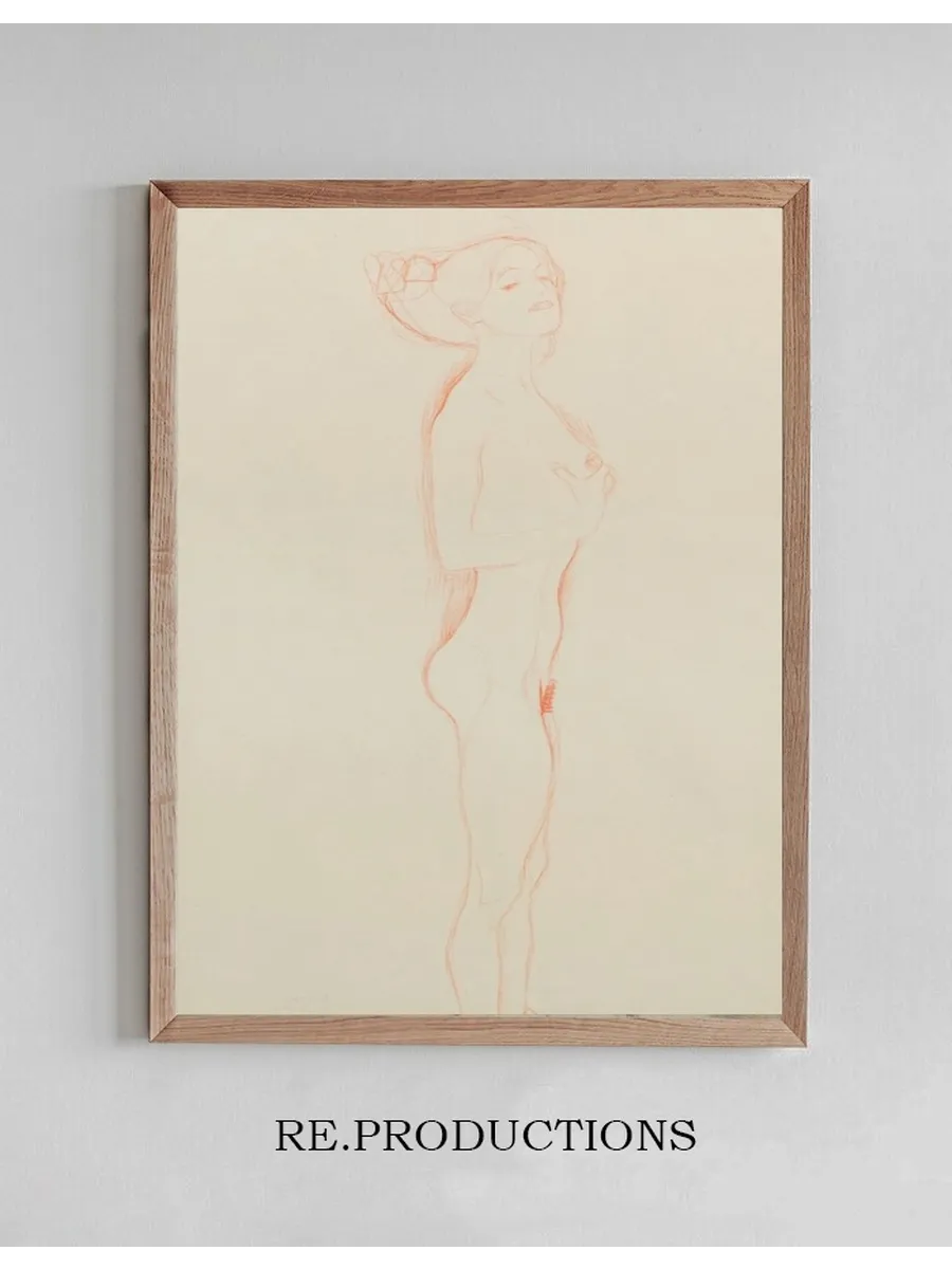 Naked Girl Standing, with Right Hand to Breast