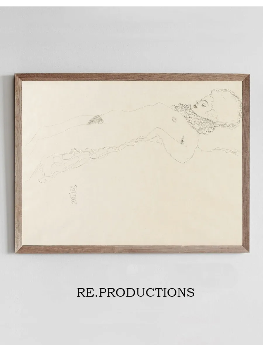 Naked Girl with Ruff, lying