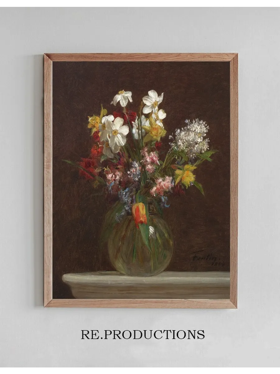 Narcisses Blancs, Jacinthes et Tulipes