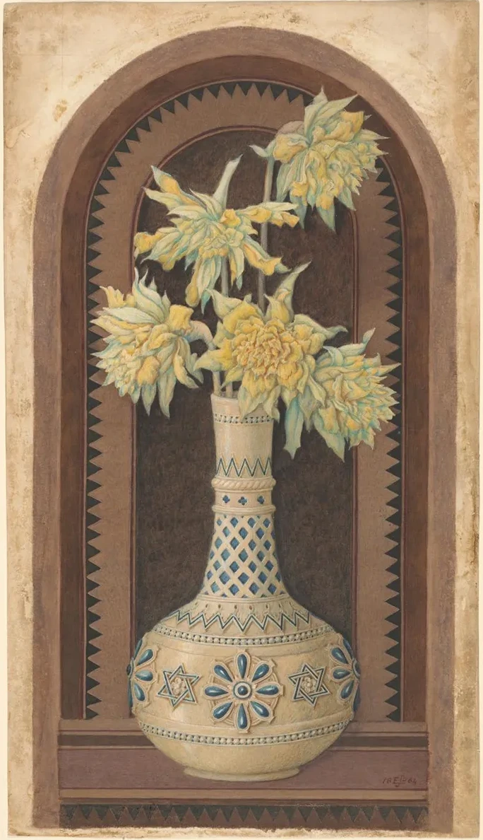 Narcissus in a Blue and White Vase