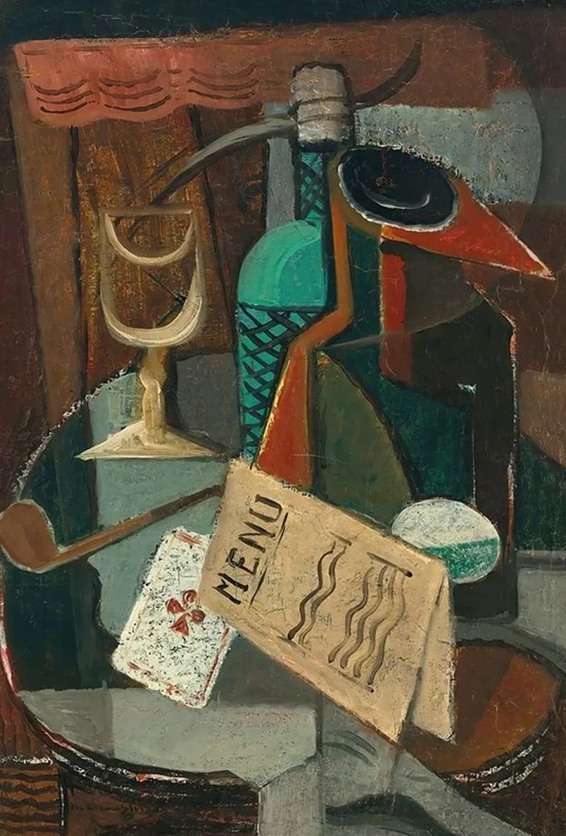 Nature Morte Au Menu Et Au Siphon