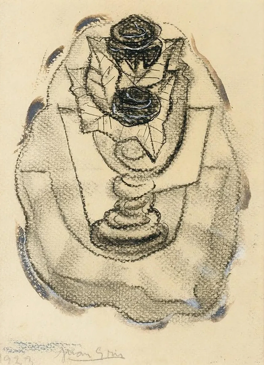 Nature Morte Au Vase De Roses