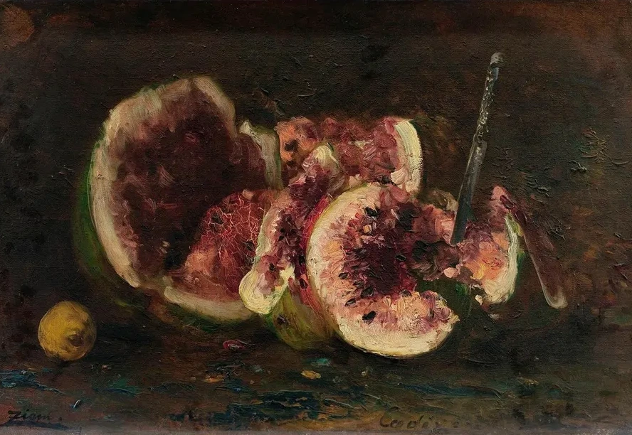 Nature Morte Aux Past ques Et Couteau