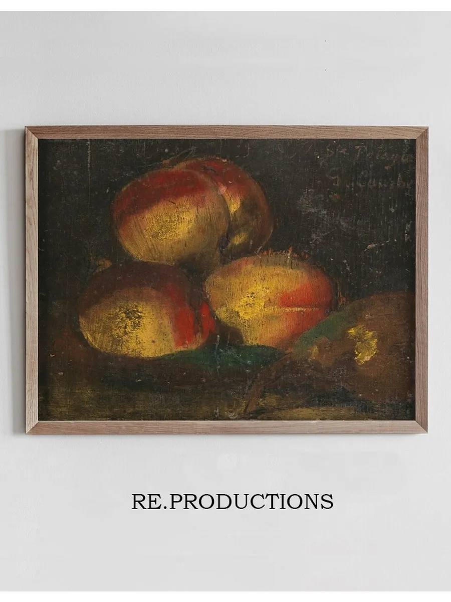 Nature Morte Aux Trois Peches Et A La Poire