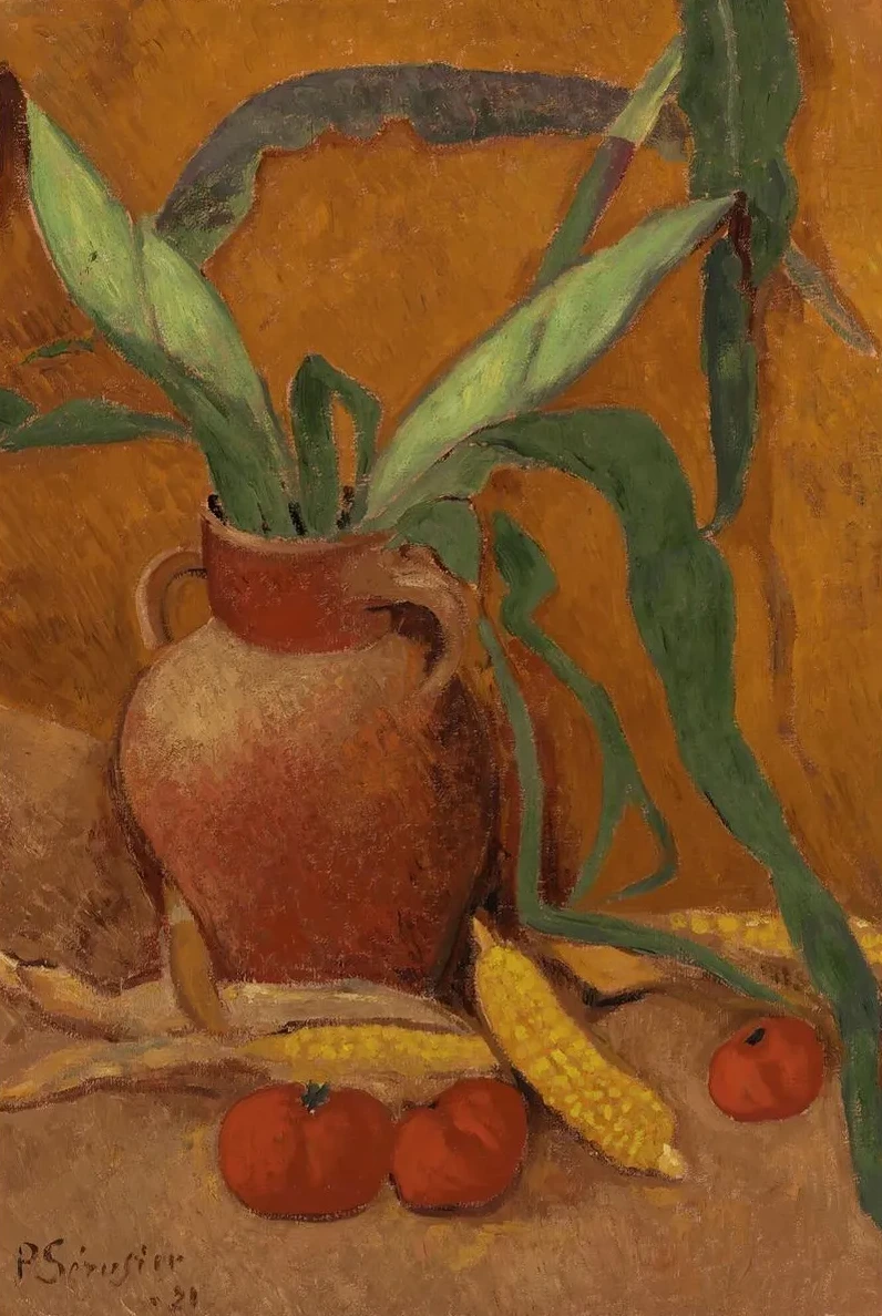 Nature Morte Avec Ma's Et Tomates