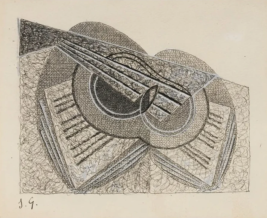 Nature Morte La Guitare Et Un Livre De Musique