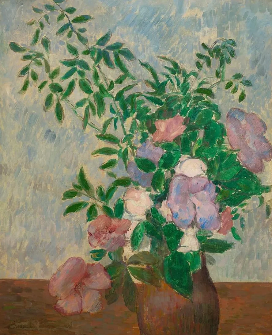 Nature Morte Au Vase de Fleurs