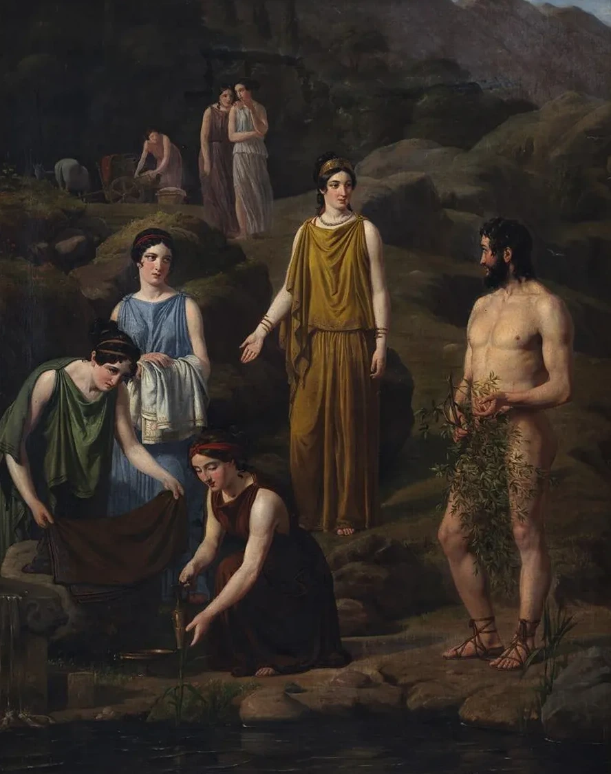 Nausikaa Bringer Den Skibbrudne Odysseus Kl Der